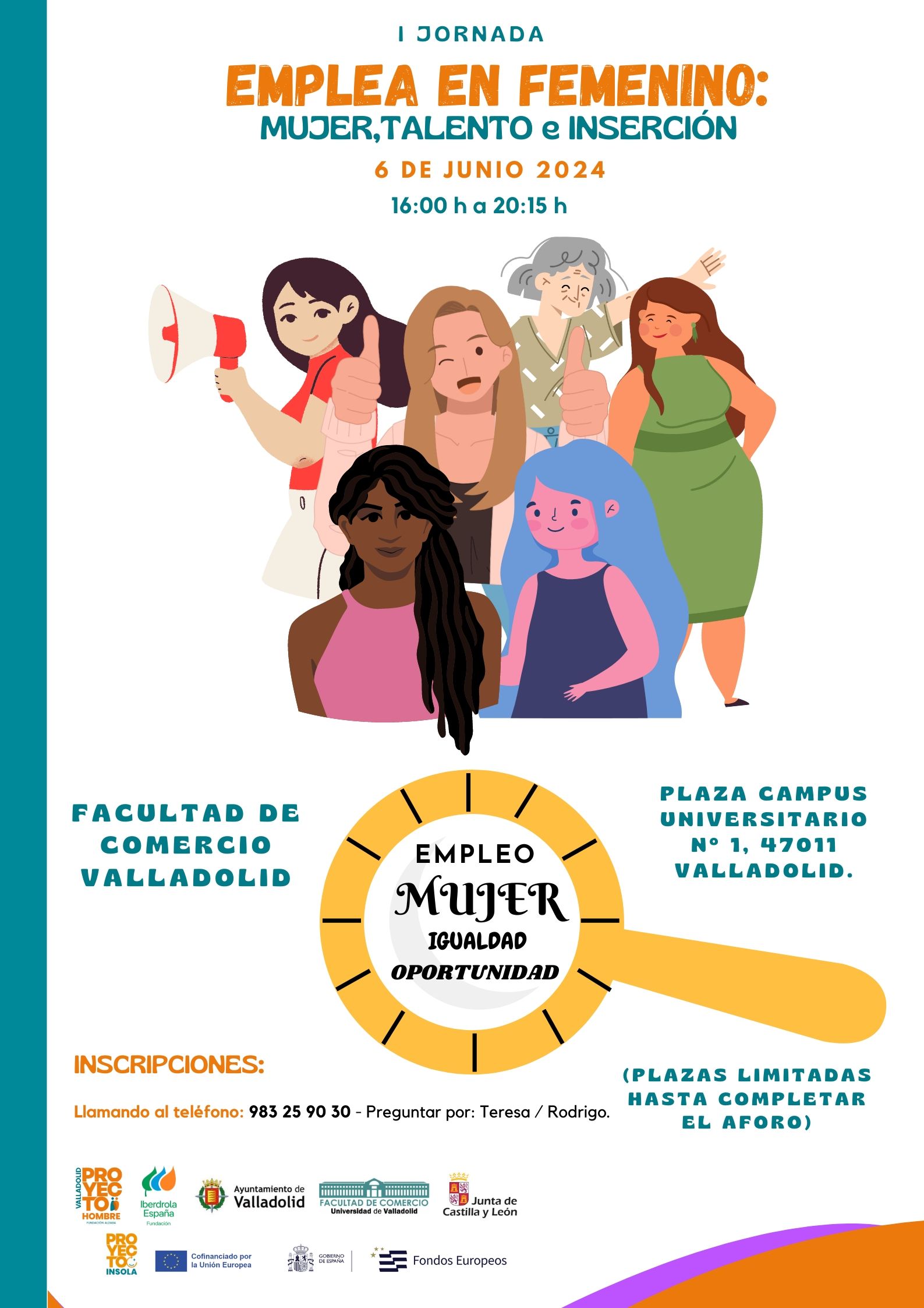 Cartel general de jornada Emplea en Femenino